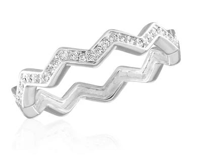 Stacks Zig-Zag Infinity Ring