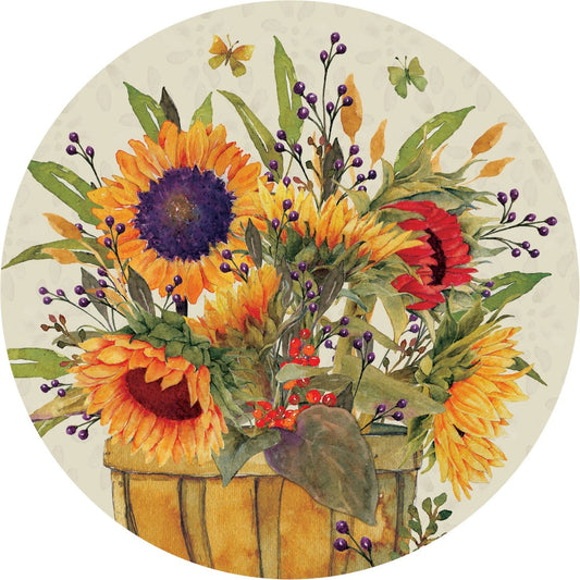 Sunflower Basket Stepping Stone