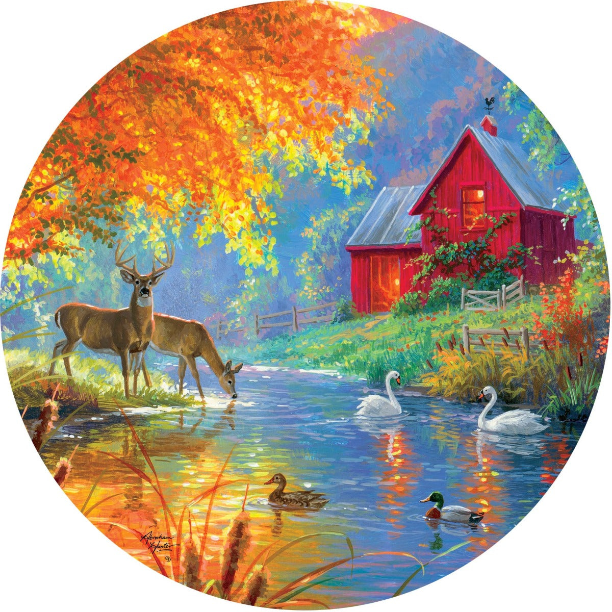 Autumn Wildlife Stepping Stone