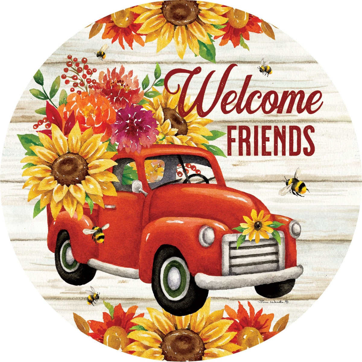 Sunflower Truck Stepping Stone