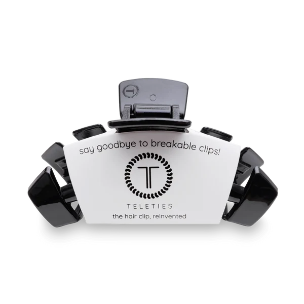 TT-CL01_002 Teleties Large Claw Clip Jet Black 0