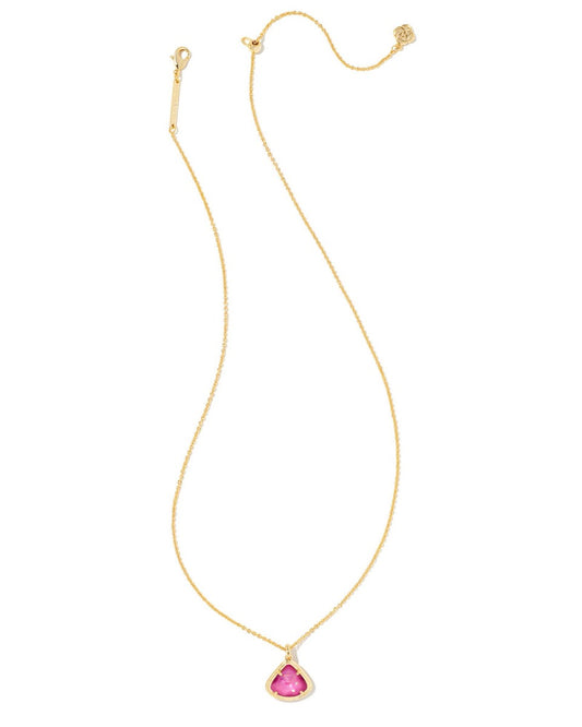 Kendra Scott Kendall Gold Pendant Necklace in Iridescent Orchid Illusion