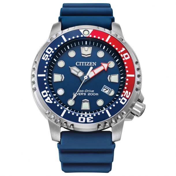 BN0168-06L Citizen Eco-Drive Promaster Dive Blue Polyurethane Strap Watch | 44mm