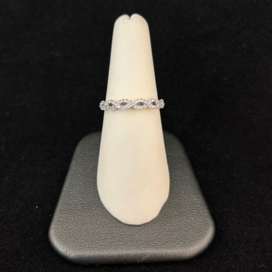 14K Yellow Gold .23CTTW Diamond Wedding Band