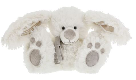 770588 Large Rabbit With Scarf Plushie- White