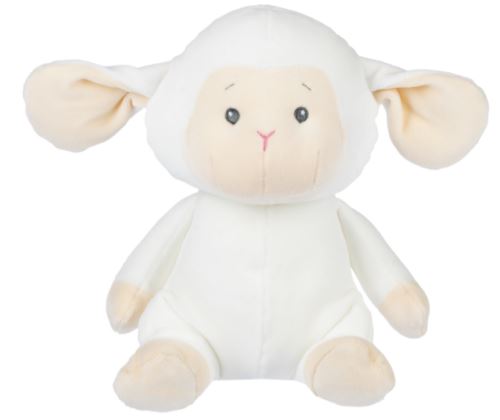 9" Cuddle Me Lamb With Rattle