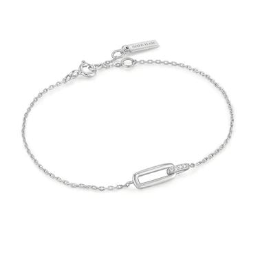 Ania Haie Silver Glam Interlock Bracelet