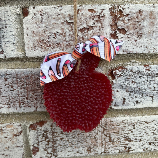 Apple Freshie With Ribbon