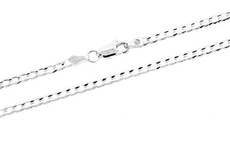 Sterling Silver 2mm Super Light Curb Chain - 18"
