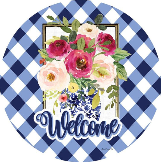 Welcome Roses Accent Magnet