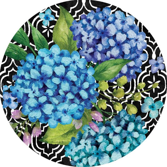 Hydrangeas On Black Accent Magnet