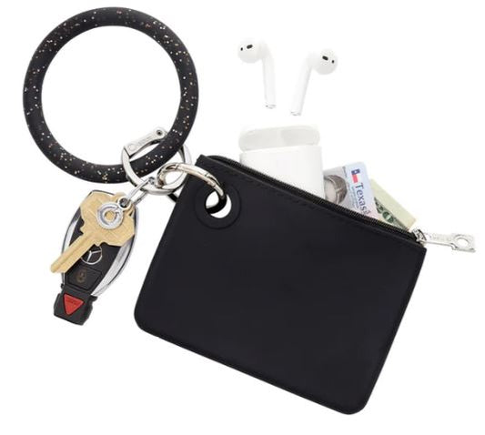 Back In Black Confetti O-Venture Key Ring