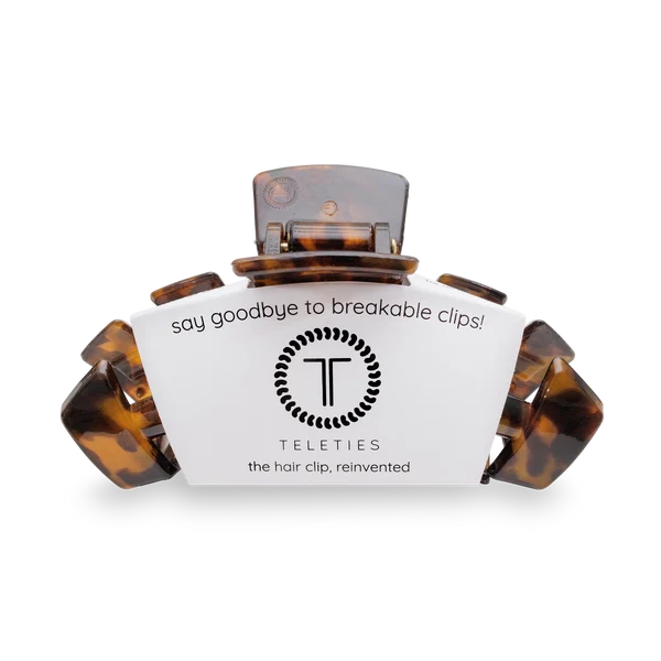 TT-CL01-001 Teleties Large Claw Clip Tortoise 0