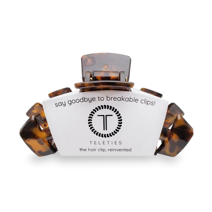 TT-CL01-001 Teleties Large Claw Clip Tortoise 0