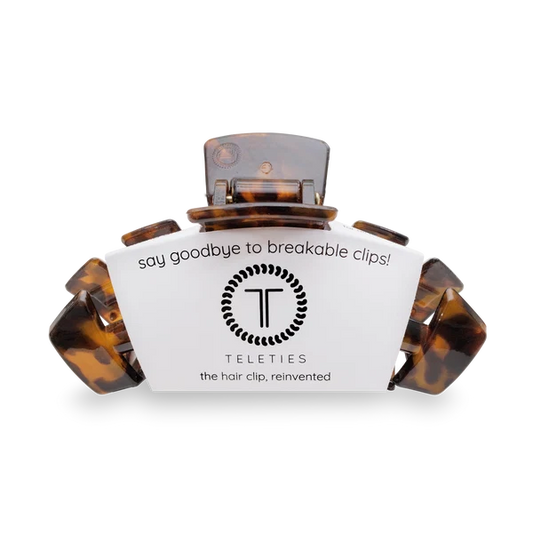 TT-CL01-001 Teleties Large Claw Clip Tortoise 0