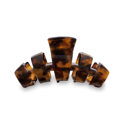 TT-FCM01-001 Teleties Med Flat Round Clip Tortoise 0