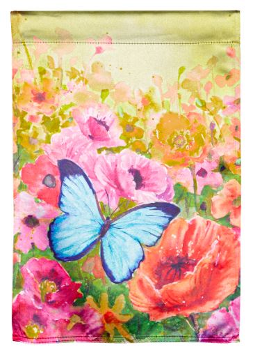 Butterfly Sunset House Lustre Flag