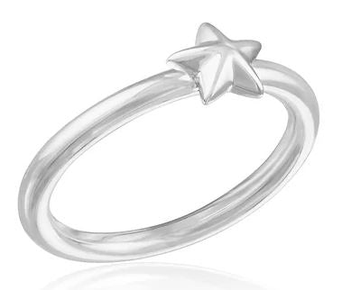 Stacks Plain Star Ring