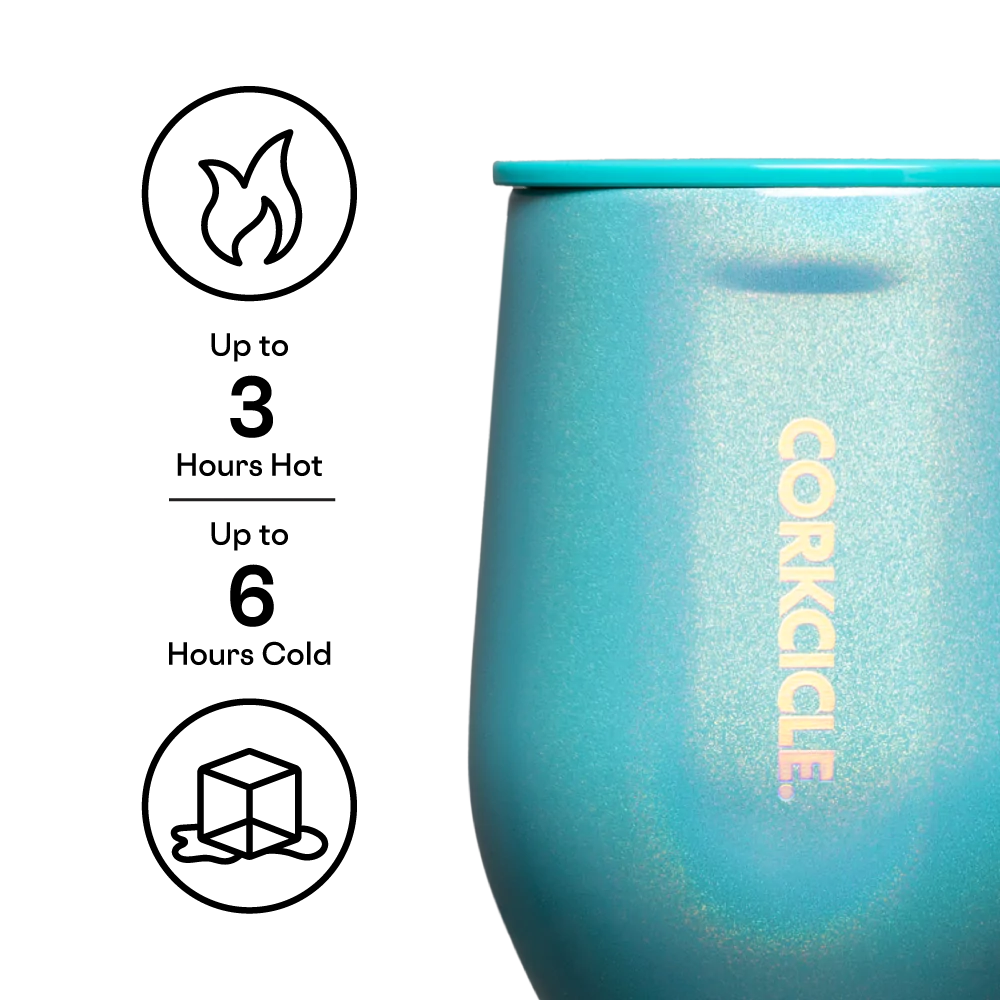 Corkcicle 12oz Stemless Wine Cup - Unicorn Enchanted Tide