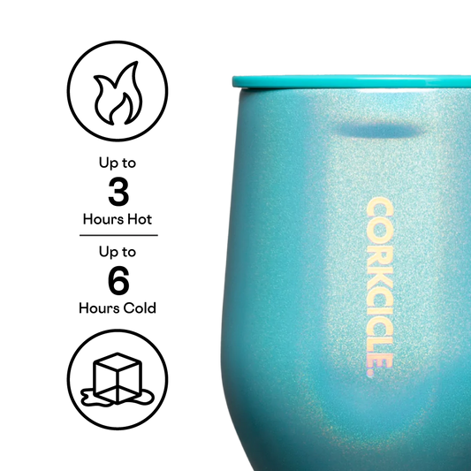 Corkcicle 12oz Stemless Wine Cup - Unicorn Enchanted Tide