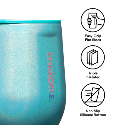 Corkcicle 12oz Stemless Wine Cup - Unicorn Enchanted Tide