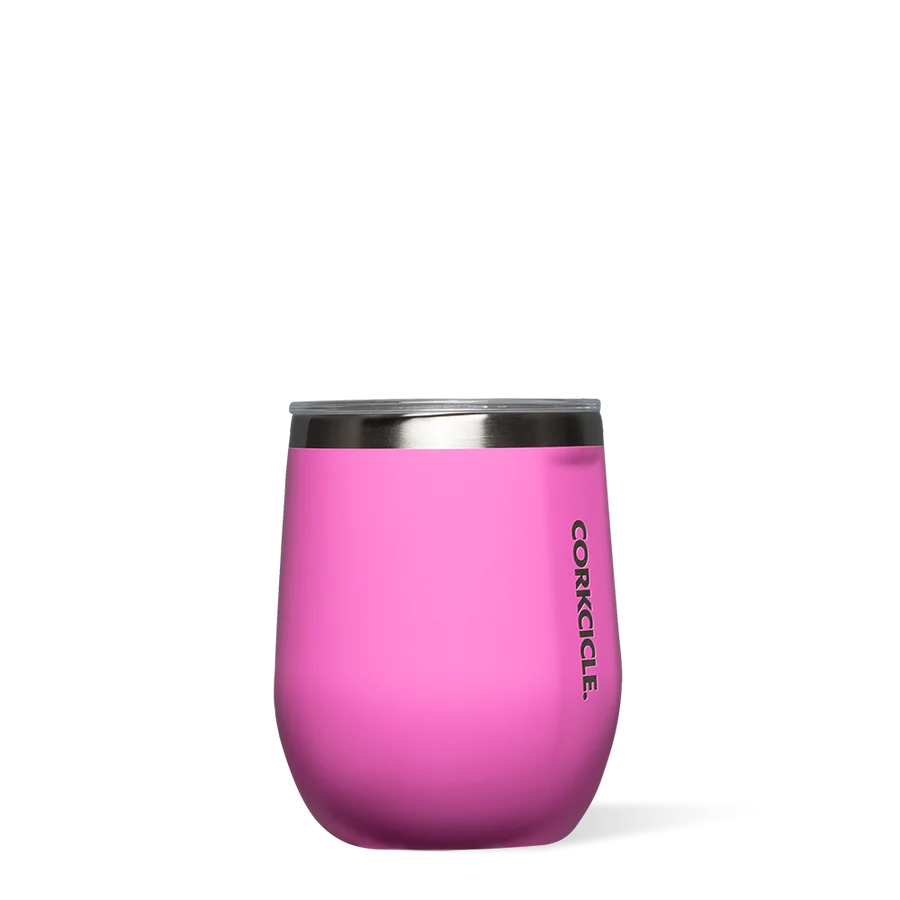 Corkcicle 12oz Stemless Wine Cup - Miami Pink