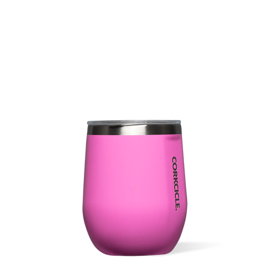 Corkcicle 12oz Stemless Wine Cup - Miami Pink