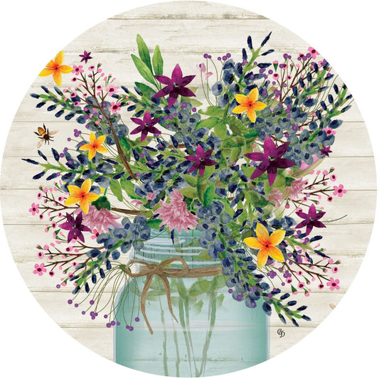 Wildflower Jar Stepping Stone