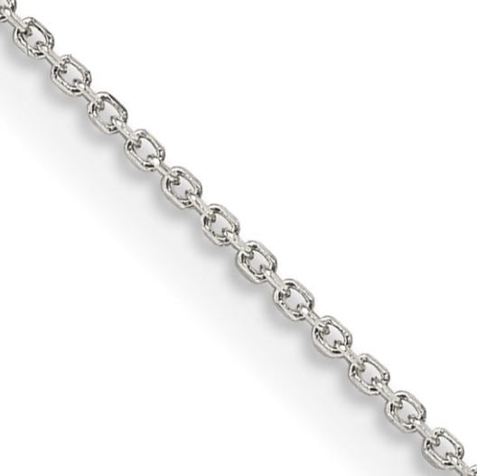 Sterling Silver 16" Diamond Cut Cable Chain