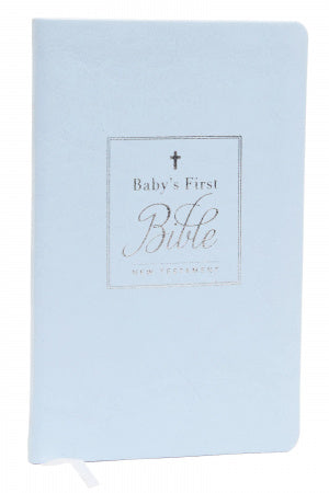 Baby's First Bible KJV - Leather Soft Blue
