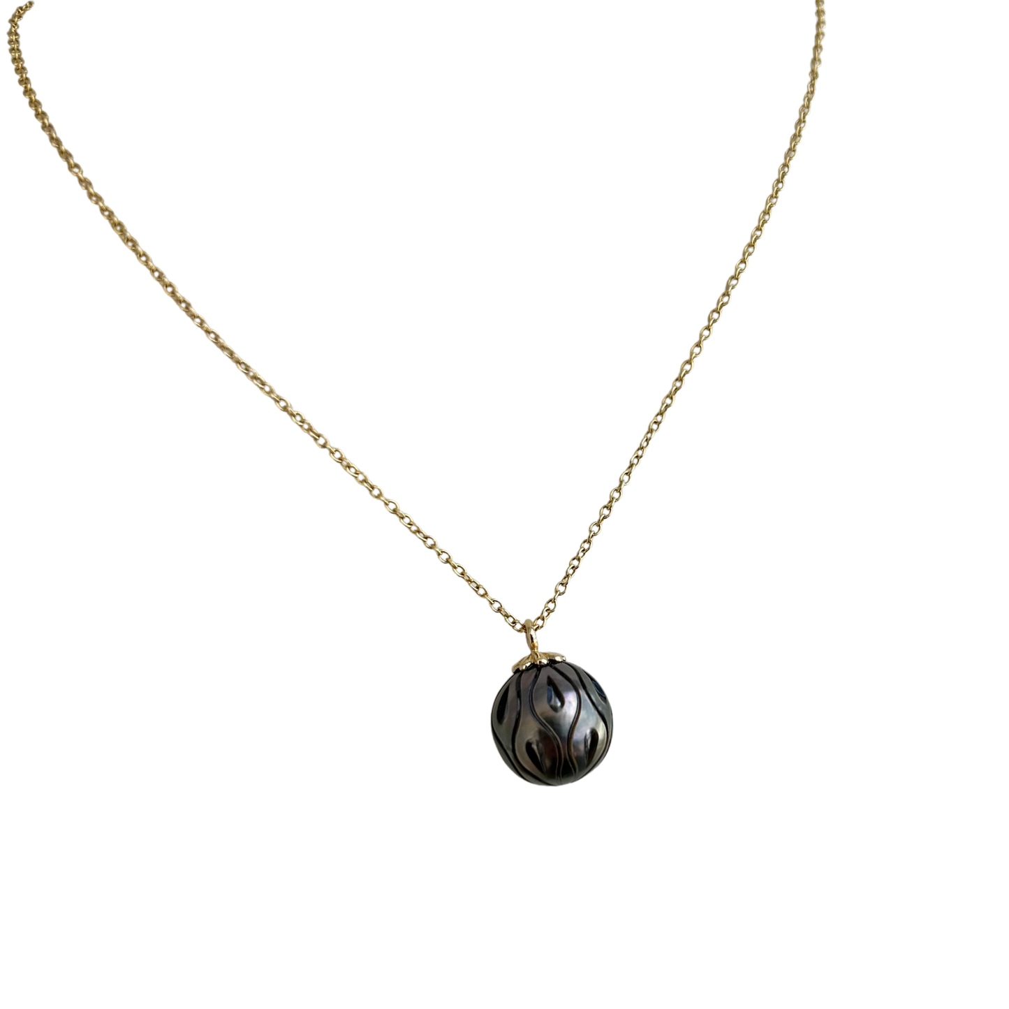 15700 CP19YT 14KY PENDANT CALLA Galatea 14K Yellow Gold Calla Necklace