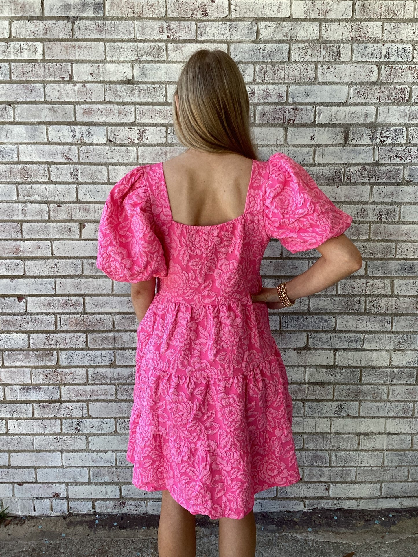 7982B-HP GRACE & EMMA PINK DOLLY DOLL DRESS