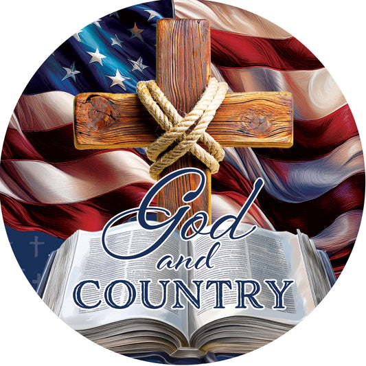 5847MG Custom Decor Accent Magnet God and Country