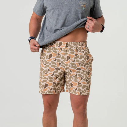 Burlebo Everyday Short - Venado Camo - Brown Pocket - 7" Inseam