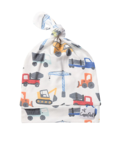 Copper Pearl Top Knot Hat 0-4 Months - Diesel