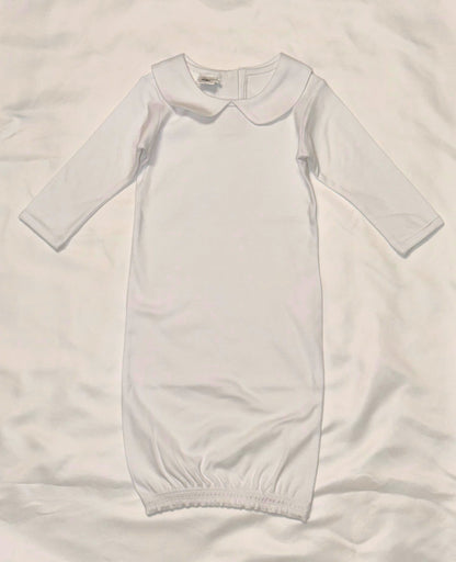Newborn Baby Sleeping Gown in Blue, White, or Pink