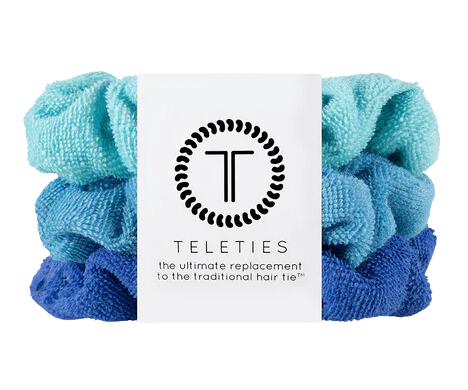 Teleties Bora Bora Terry Cloth Hair Ties - Small