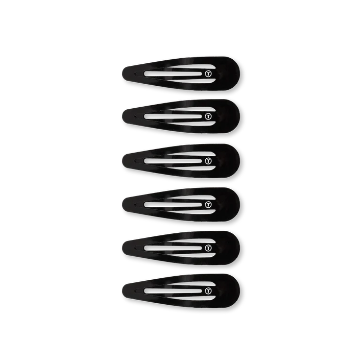 Teleties Snap Clips - Jet Black