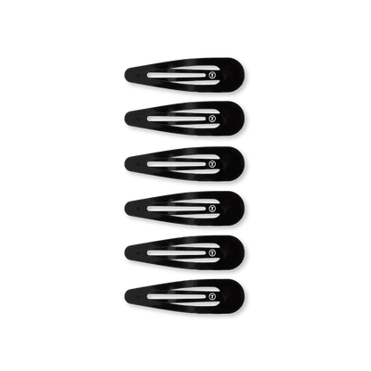 Teleties Snap Clips - Jet Black