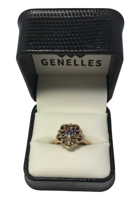 U 155372 10K Yellow Gold Eastern Star Ring