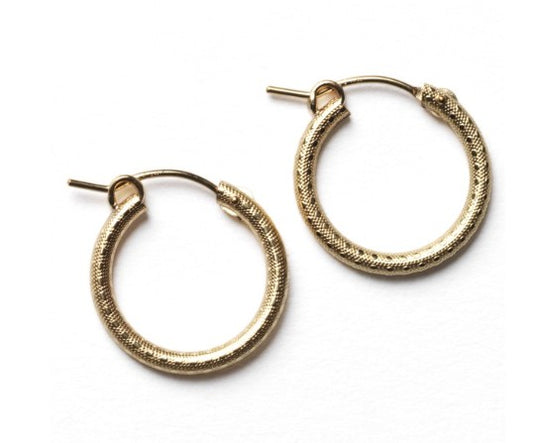 Southern Gates Gold Filled Sterling Silver 18mm Round Hoop Earrings