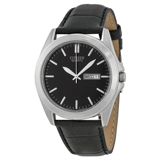 BF0580-06E Citizen Black Dial Black Leather Men's Watch
