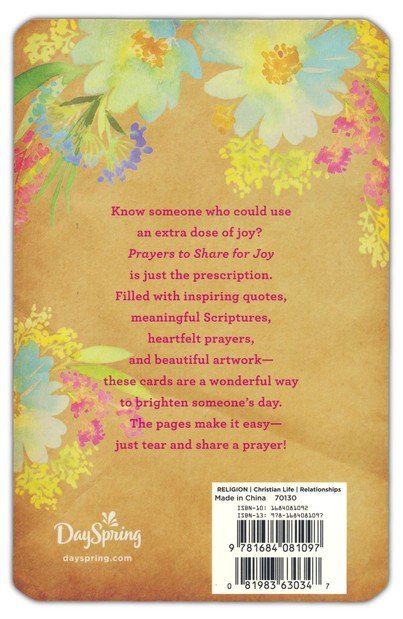 9781684081097 100 Pass-Along Notes for Joy Prayers to Share 0