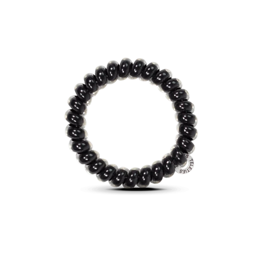 TT-L-001 Teleties Large Hair Ties Jet Black 0