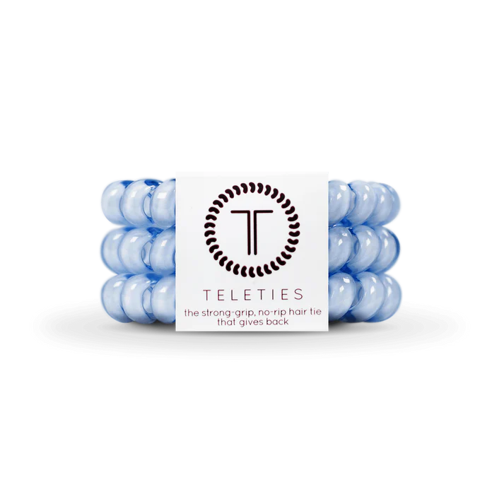 Teleties Large Hair Ties - Washed Denim