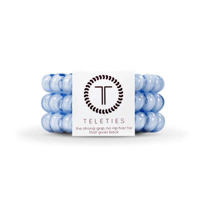 Teleties Large Hair Ties - Washed Denim