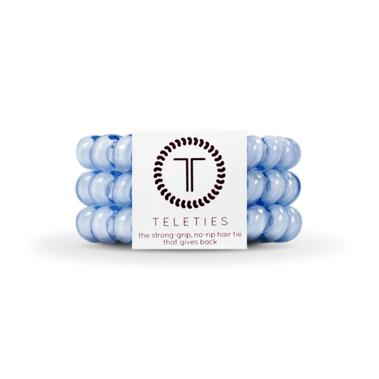 Teleties Large Hair Ties - Washed Denim