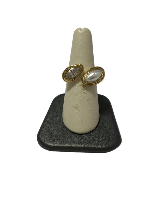 Chansutt Pearls Milo Ring Waterproof 18k Plated Stainless Steel Water Resistant Lifetime Warranty