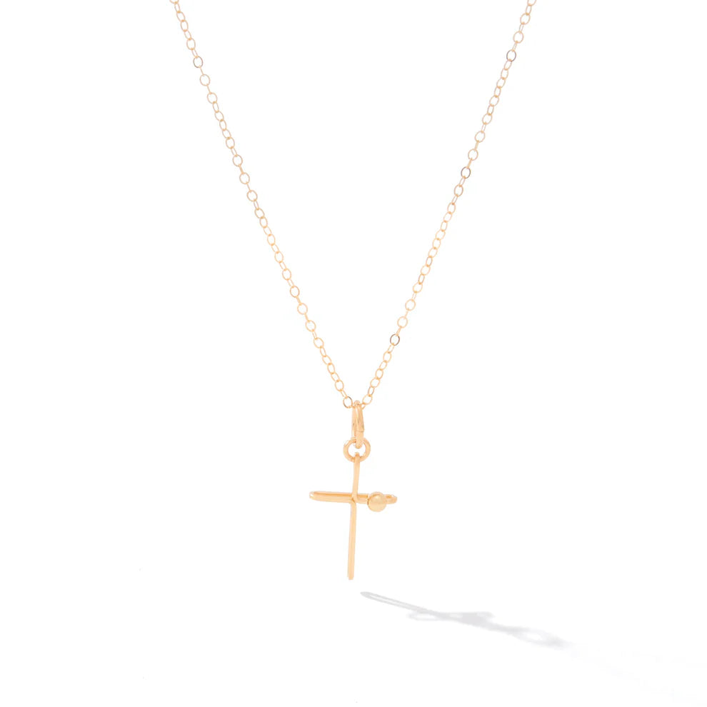 P336AG18G Ronaldo Love Lifted Me Cross Pendant Necklace