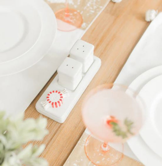 Nora Fleming Pinstripes Salt & Pepper Shakers